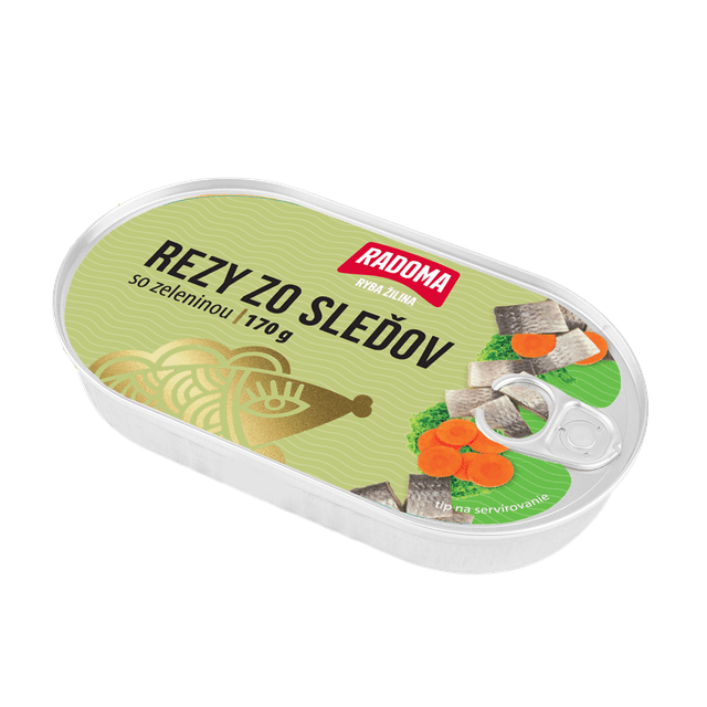 Rezy zo sleďov so zeleninou 170g