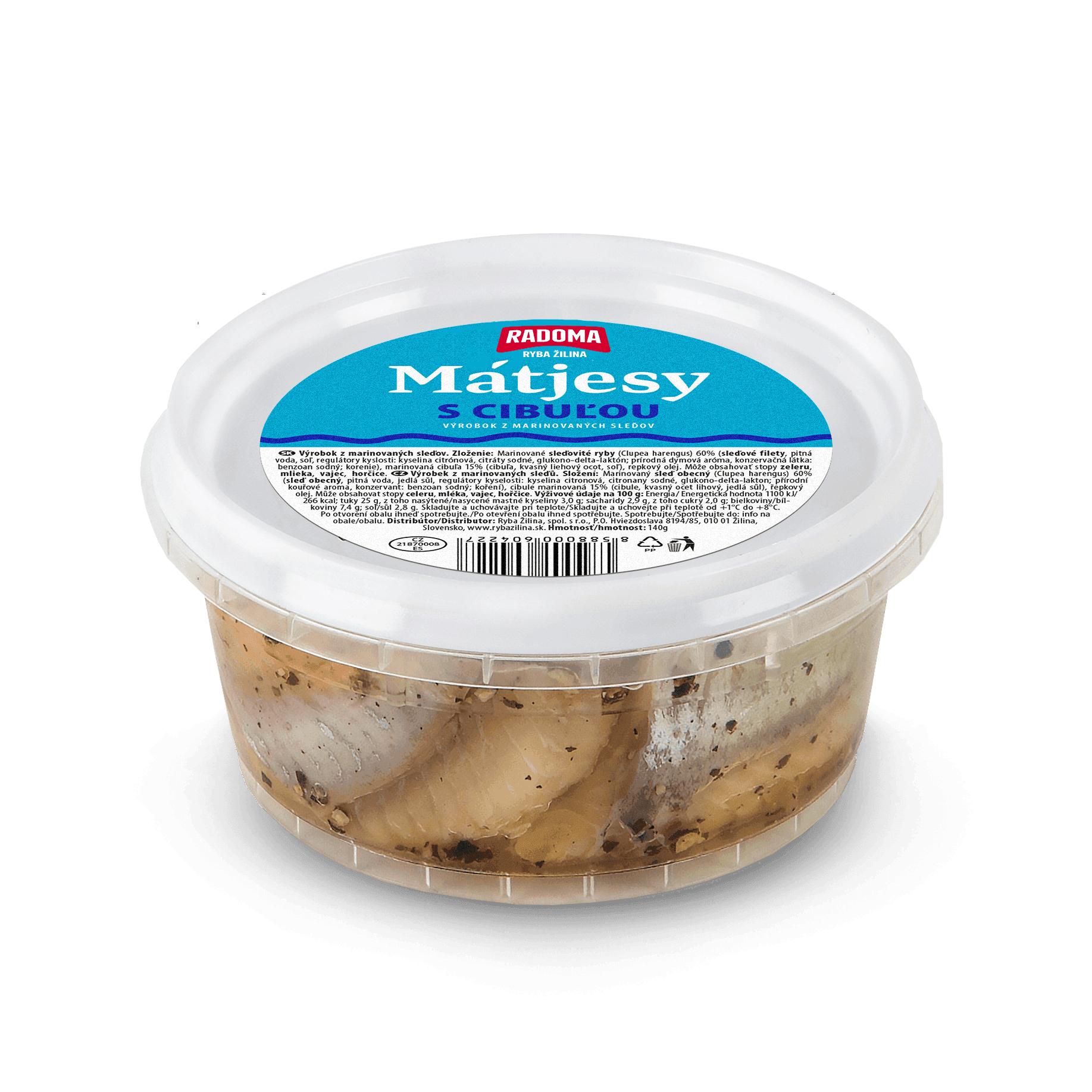 Matjesy s cibuľou 140g