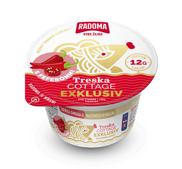 Treska Cottage Exklusiv s feferónmi 140g