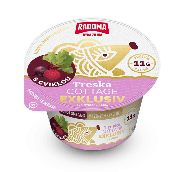 Treska Cottage Exklusiv s cviklou 140g